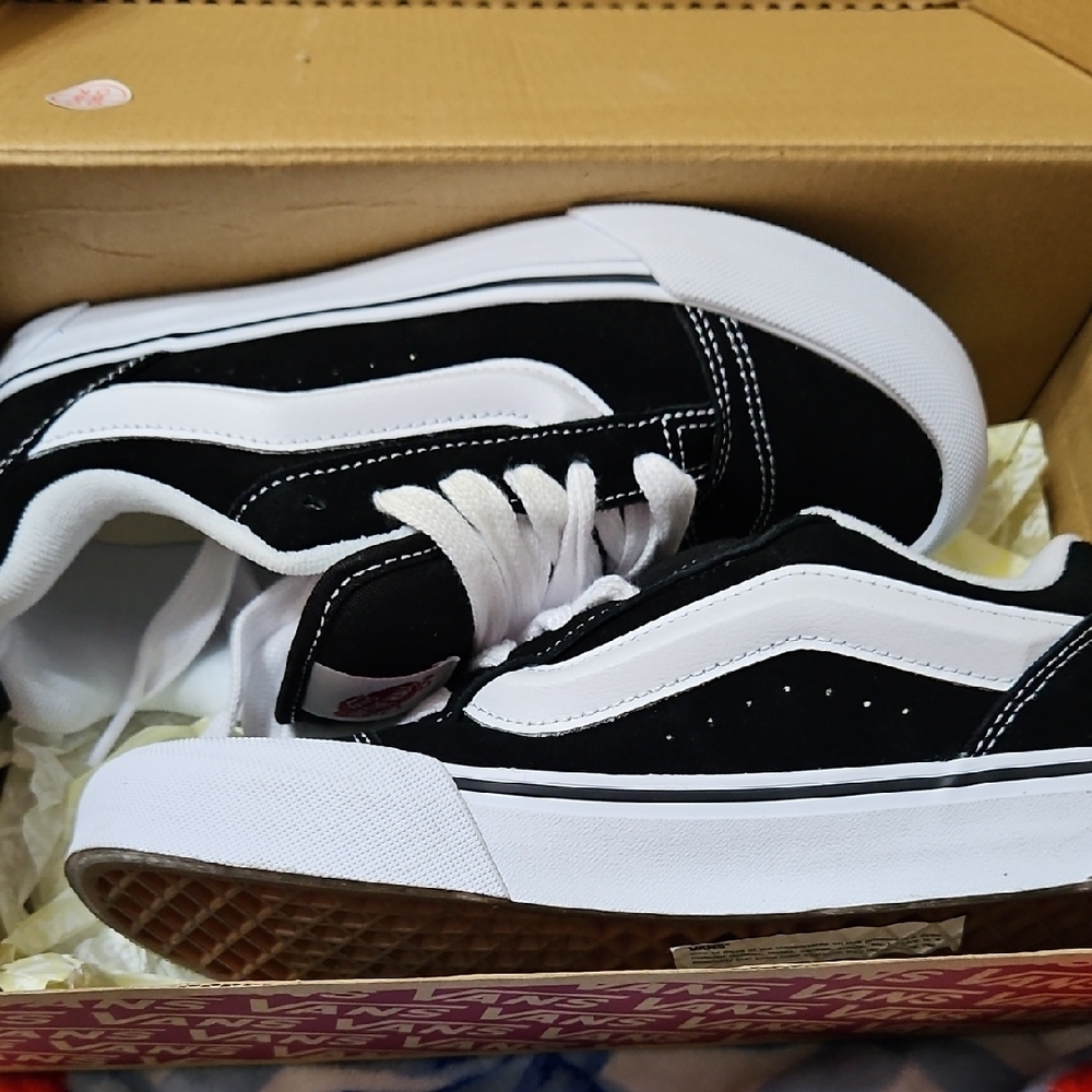 Vans Classic Black and White Skate Shoes